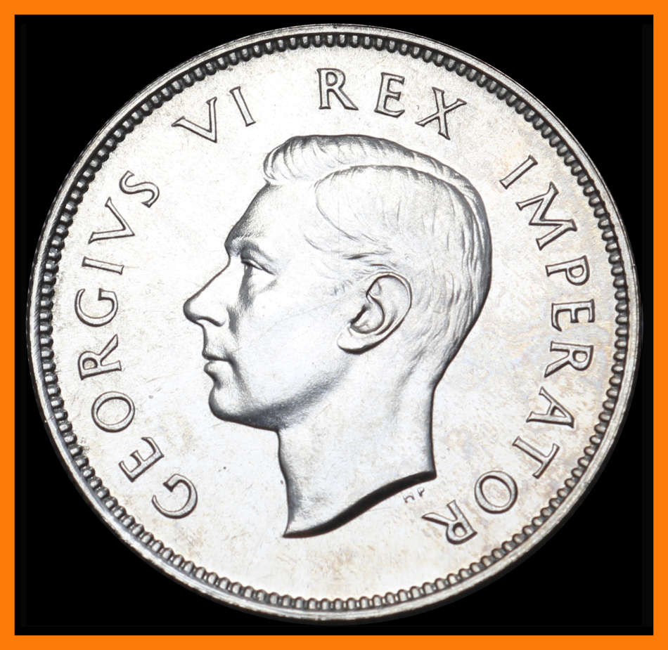 1947 Union of S.A. Two Shillings : Excellent PROOF Coin in HIGH Grade, as per Photo.