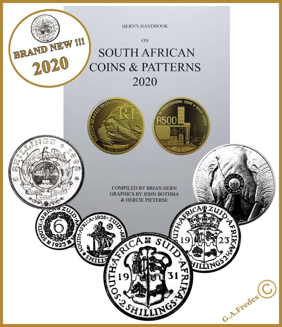 BRAND NEW! 2020 Every Collector´s "Must Have!"  The 2020 Hern´s Catalogue of S.A. Coins & Patterns.
