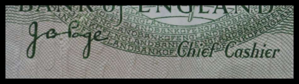 ENGLAND BANK NOTE : ONE POUND :  Circulated Note : Good Conditions, as per Photo.