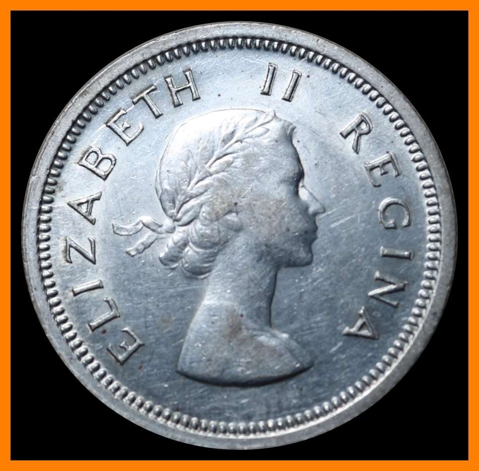 1960 Union of S.A. : One Shilling : Circulated Coin in (Good  Conditions), as per Photo.