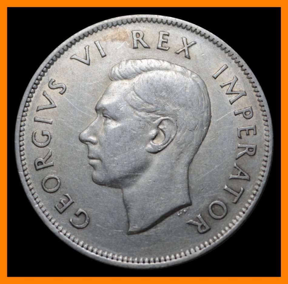1940 Union of S.A. 2 1/2 Shillings  (Circulated in Good Conditions), as per Photo.