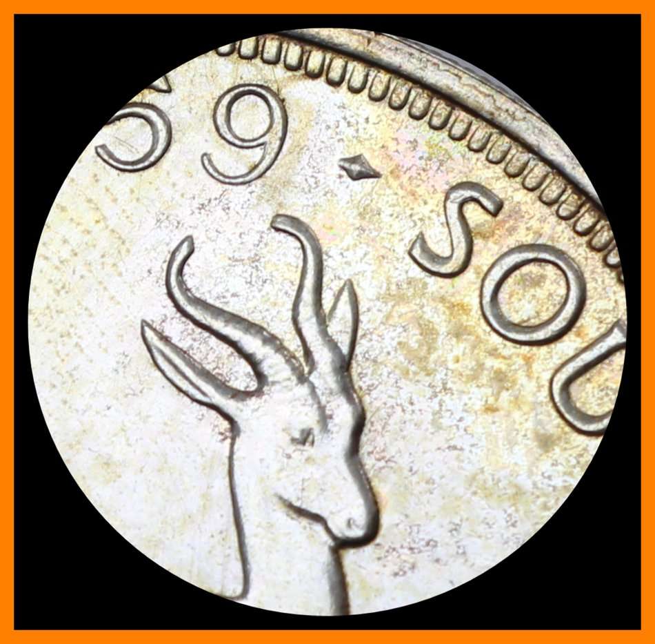 1959 Union of S.A. 5 Shillings : Excellent PF/PL Coin, High Condition, as per Photo.