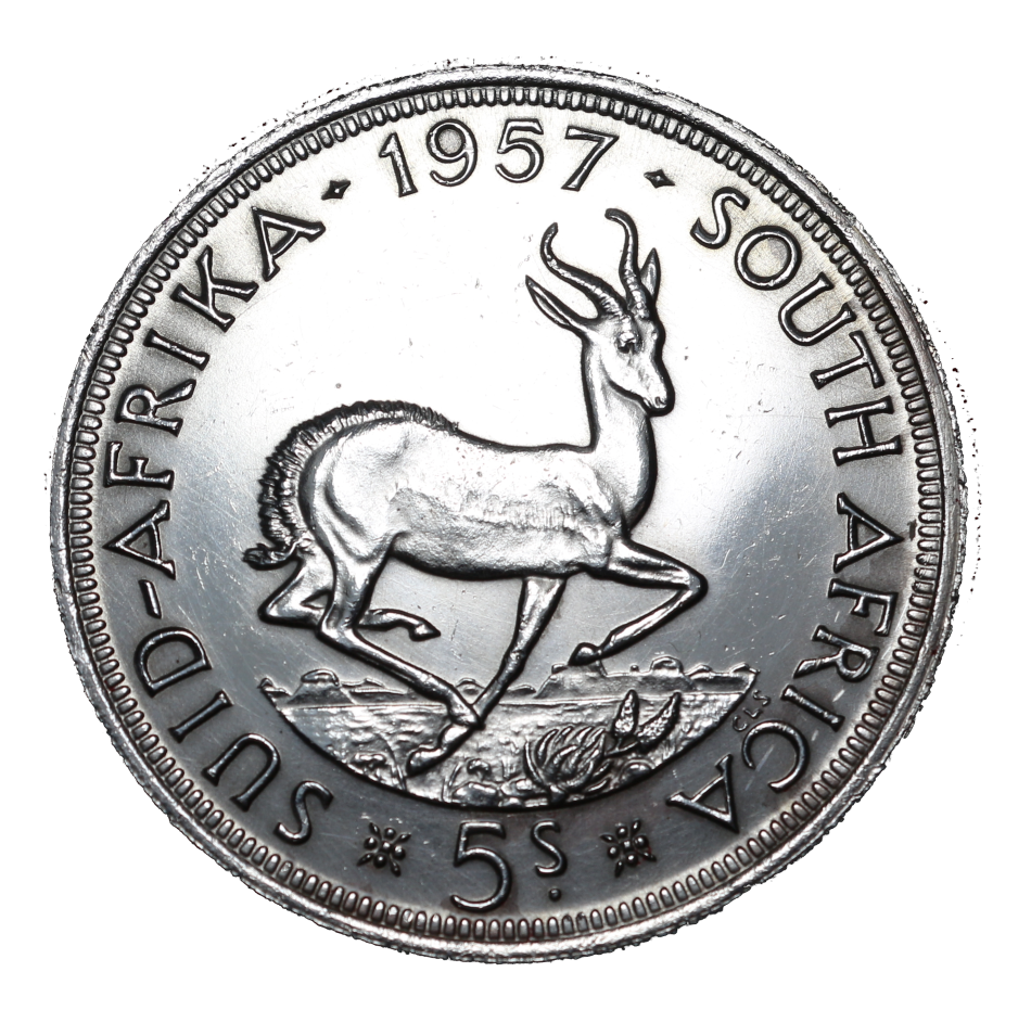 Union of S.A. : A full set box of circulated and polished Union Crowns 1947 - 1964. as per Photo.