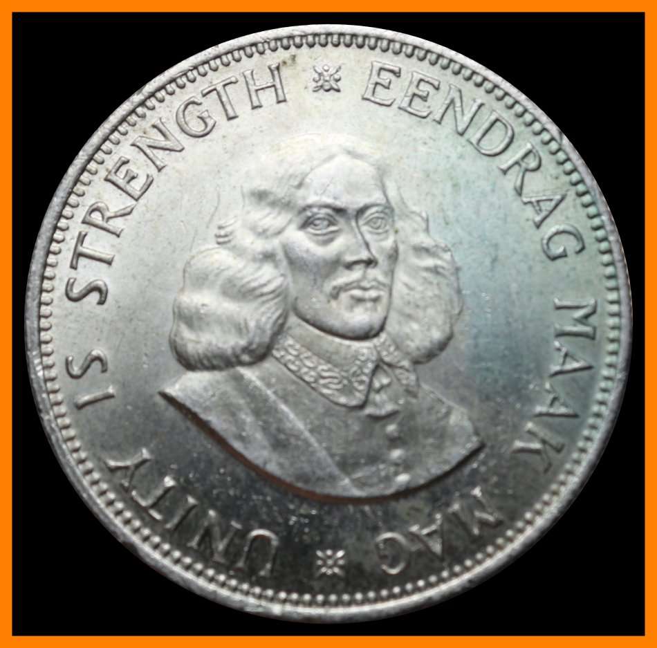 1962: Republic of S. A. : Twenty Cent  (Almost UNC Condition), as per Photo.