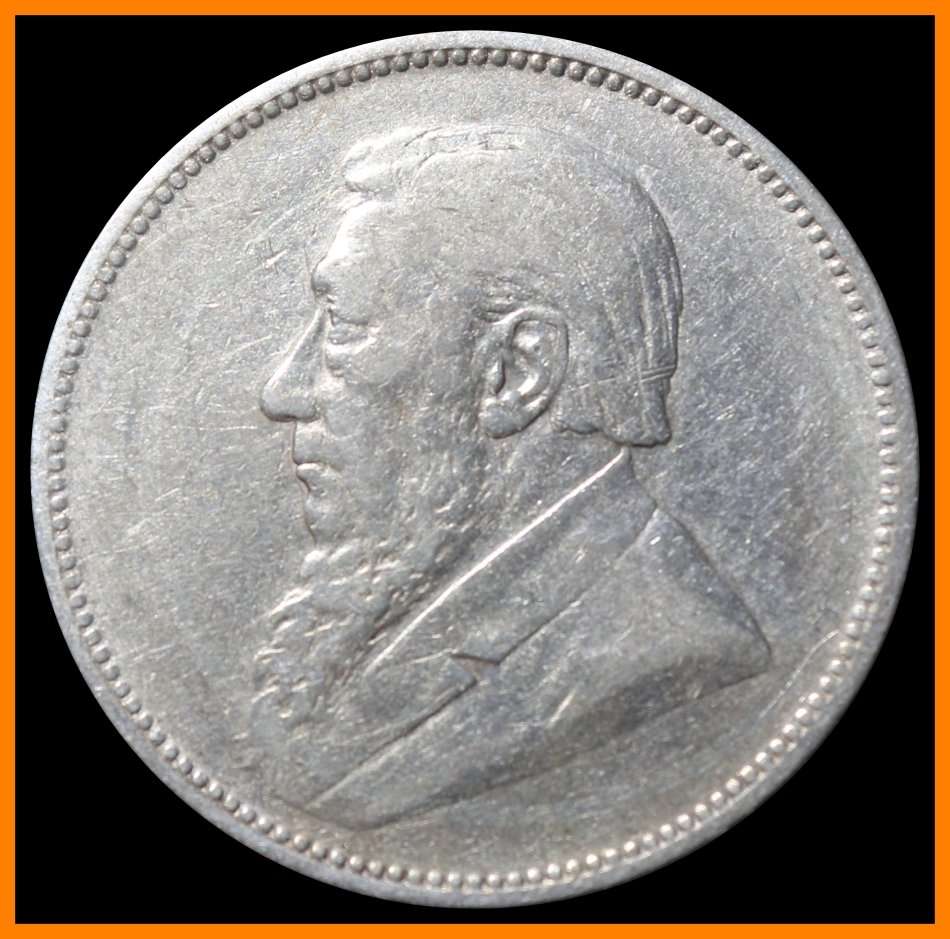 1897 : ZUID AFRIKAANSCHE REPUBLIEK :Two Shillings in Circulated Condition, as per Photo.