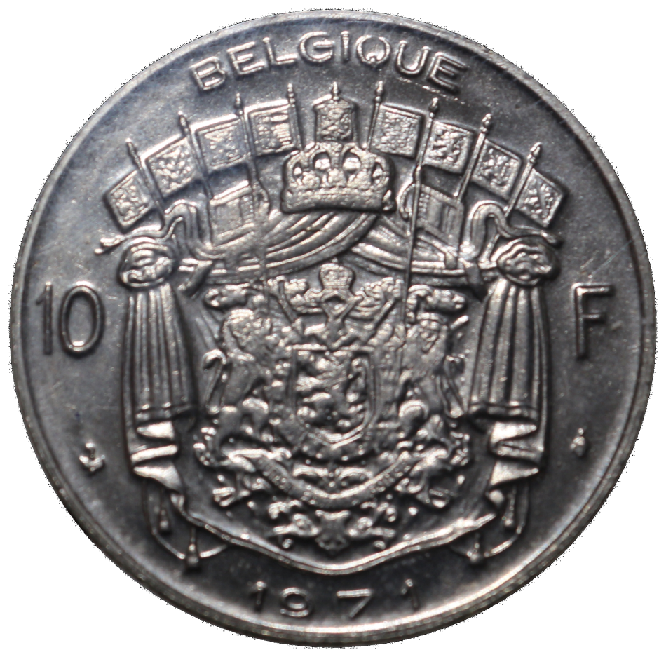 1971 : BELGIUM : EXCELLENT UNC COIN SET, as per Photo.