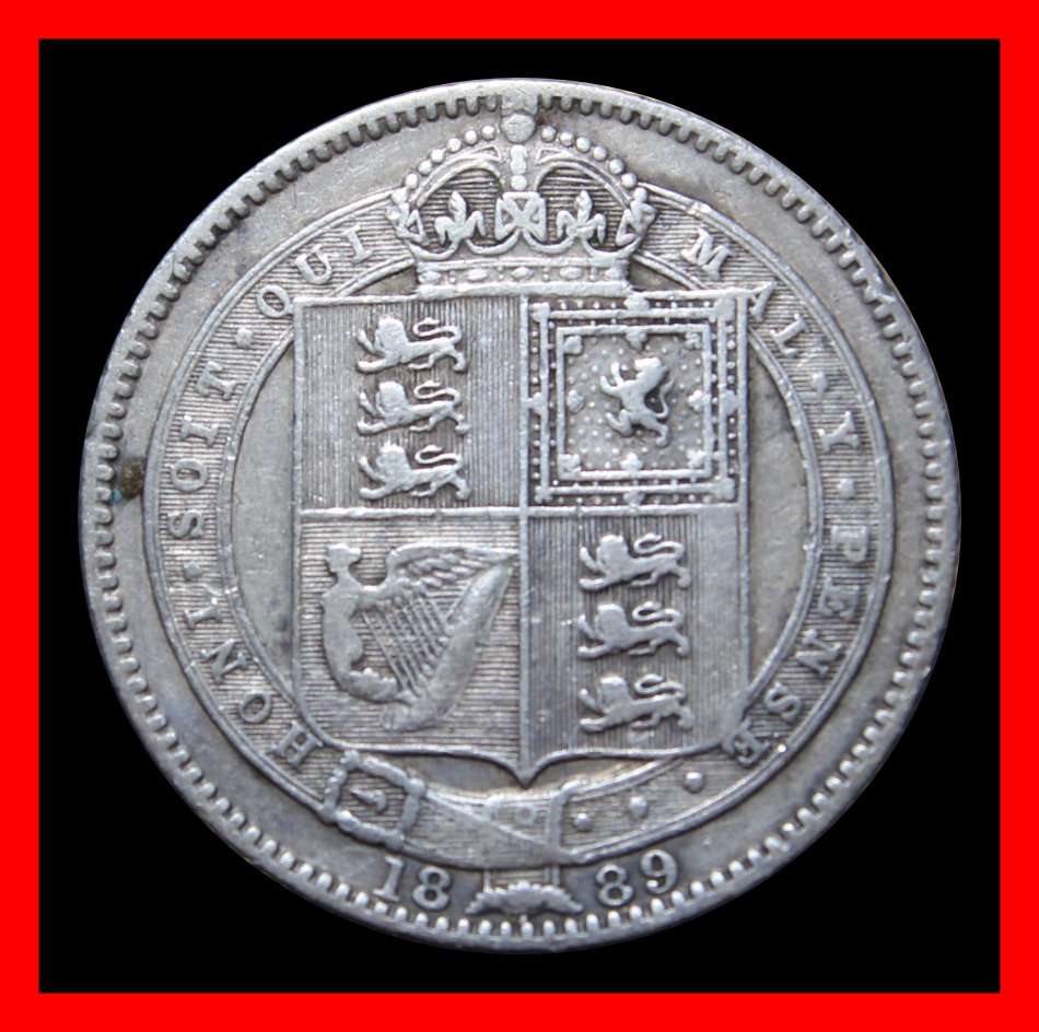 1889 : Great Britain  : ONE SHILLING : Coin in Circulated Condition, as per Photo.
