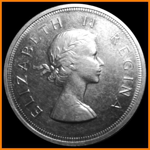 1954 Union of S.A. : 5 Shillings : Coin in  Almost UNC Conditions, 17.040 Minted, as per Photo.