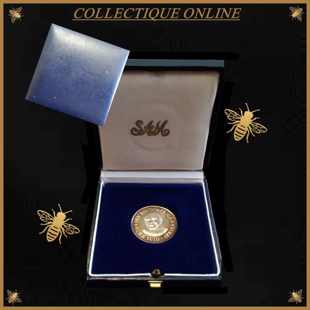 1990 : President FW de Klerk Leader of the NP : The New South Africa silver (STG) medallion.