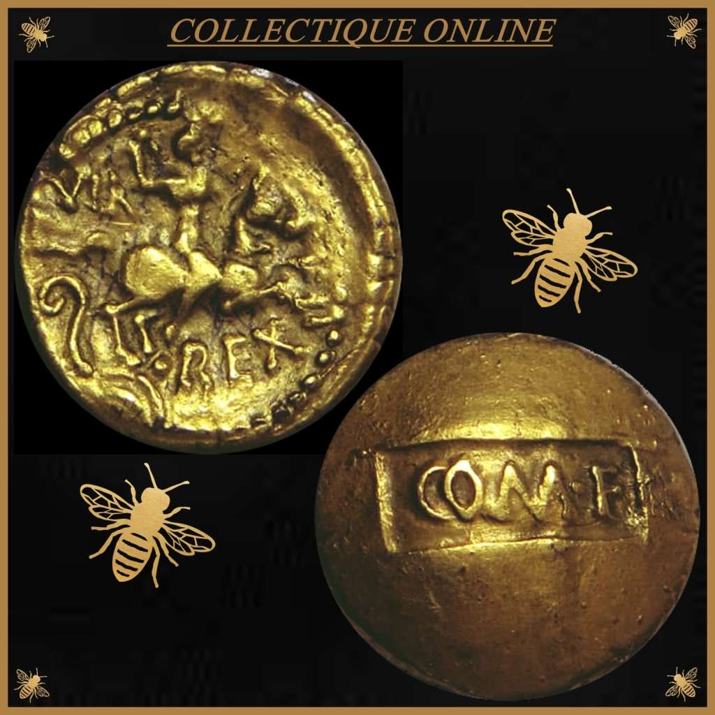 Verica, c.AD 10-40 BRITAIN,REGINI-ATREBATES AV Quarter-Stater (NGC ANCIENT-NOT GENUINE)