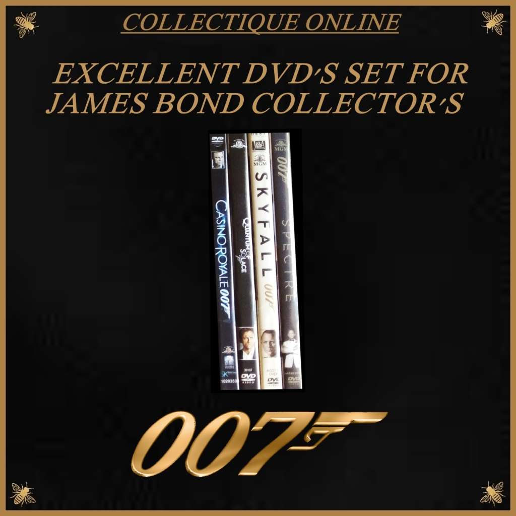 EXCELLENT 20 DVD`S SET FOR   JAMES BOND COLLECTOR`S (ISSUE 2000). As per Photo.