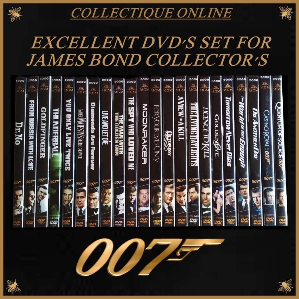 22 DVD`S SET JAMES BOND