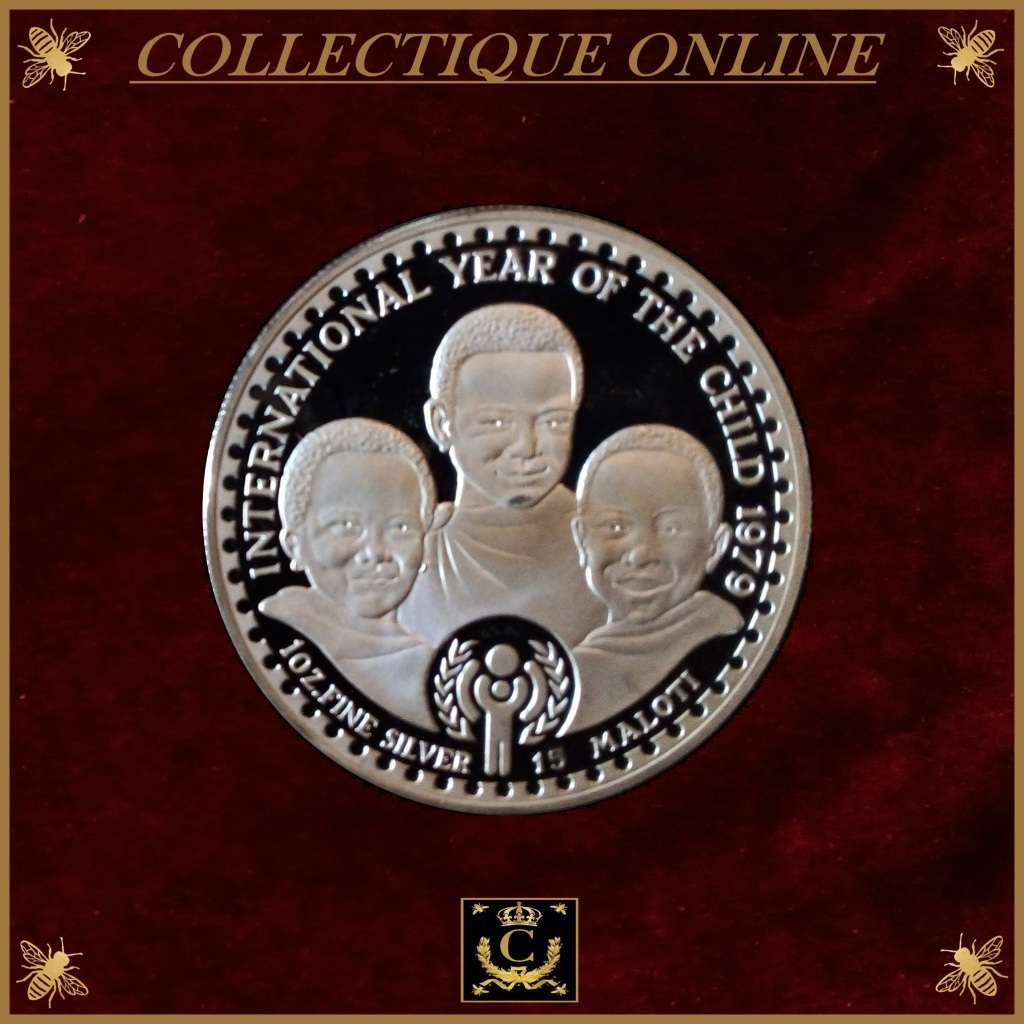 1979 : Lesotho : Proof Silver  Coin Set : CELEBRATING THE YEAR OF THE CHILD. As Per Photo.