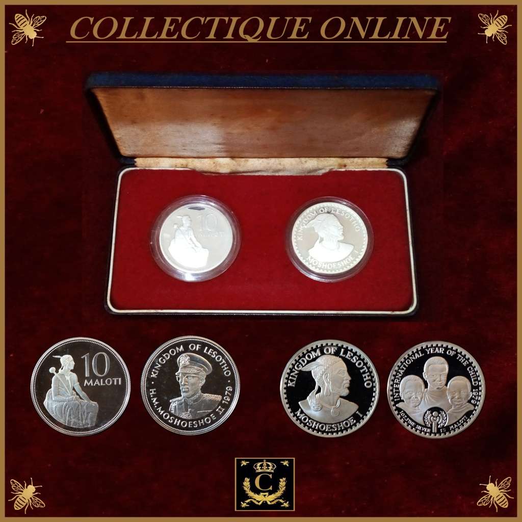 1979 : Lesotho : Proof Silver  Coin Set : CELEBRATING THE YEAR OF THE CHILD. As Per Photo.