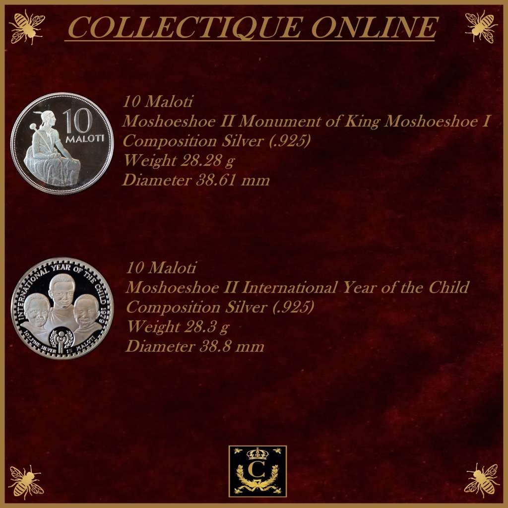 1979 : Lesotho : Proof Silver  Coin Set : CELEBRATING THE YEAR OF THE CHILD. As Per Photo.