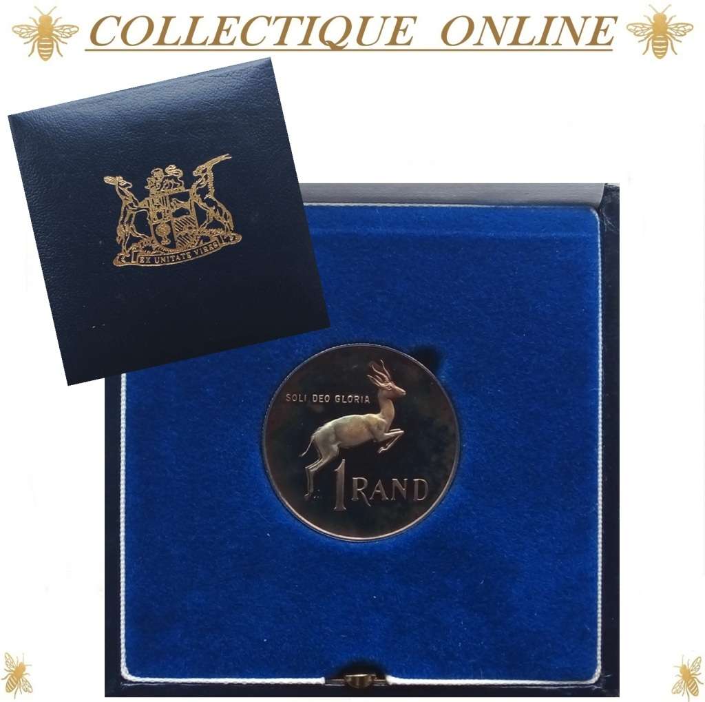 1987 : REPUBLIC of S.A. :  PROOF ONE RAND (ORIGINAL TONE). per Photo.