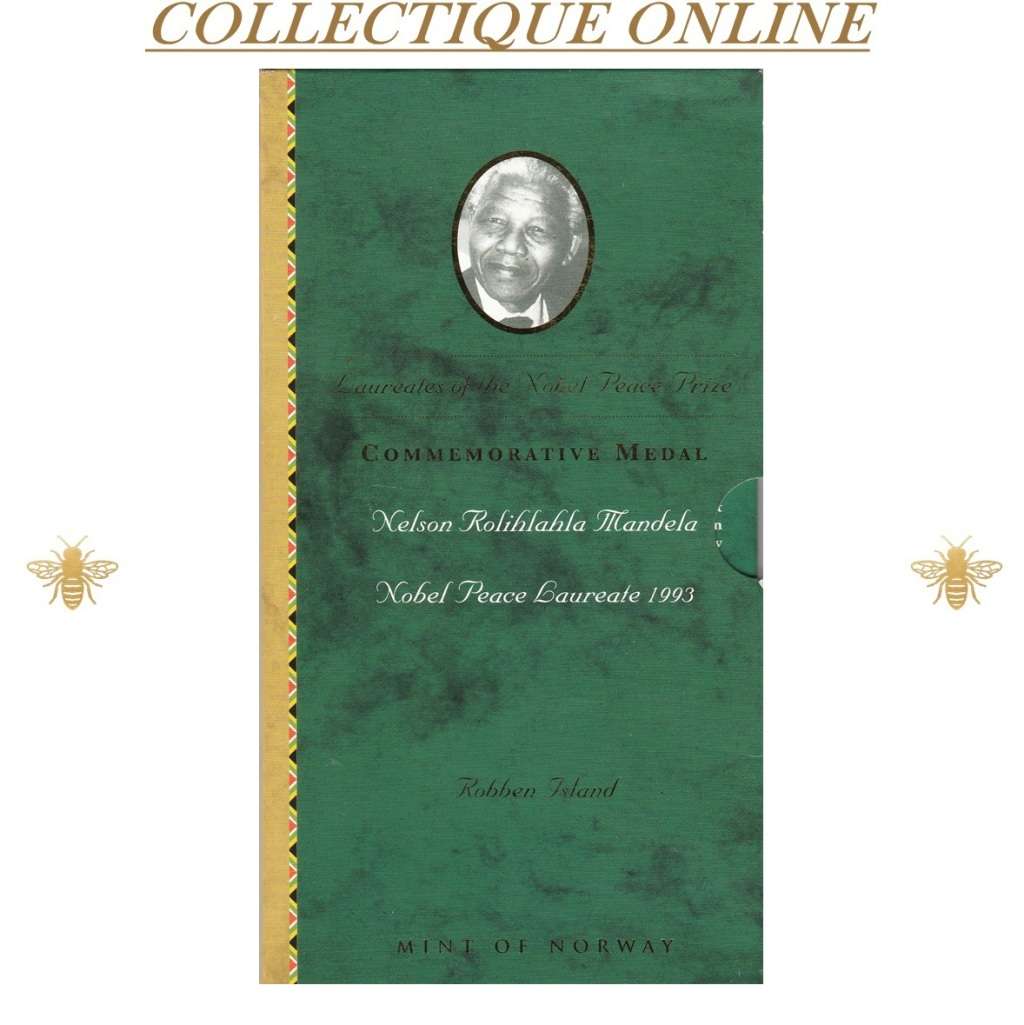 1 TROY OUNCE (STG) Silver Medallion : LAUREATES OF THE NOBEL PEACE PRIZE. DESCRIP. BELOW.