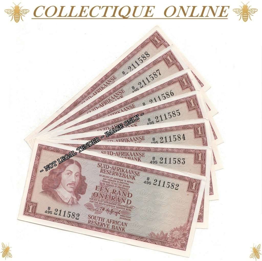 1973 : S. A. Bank Note : 1 RAND : TW de JONGH : THIRD ISSUE. As Per Photo.