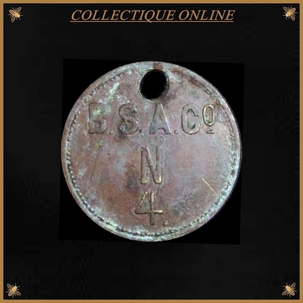 BRITISH SOUTH AFRICA : HUT TAX TOKEN : RARE TO FIND/ VALUE TOKEN. Descrp. Bellow.