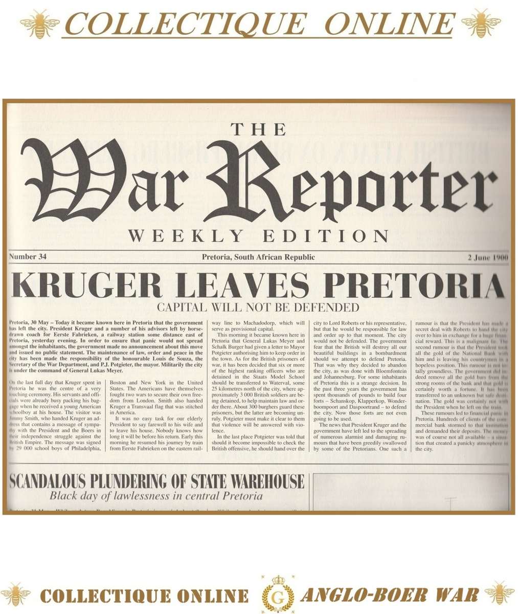 THE  WAR REPORTER THE ANGLO-BOER WAR THROUGH THE EYES OF THE BURGHERS By  J. E. H. GROBLER.