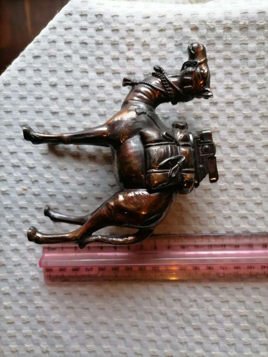 camel desk lighter brass