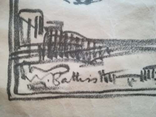 SALE!!! Original Walter Batiss Sketch