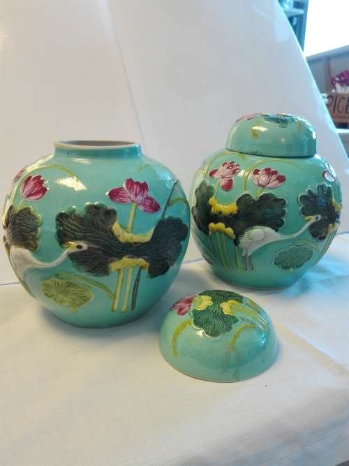 Art Nouveau Ginger Jar