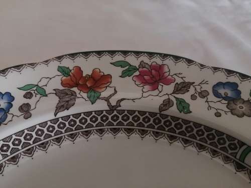 Copeland Spode Chinese rose dinner plates