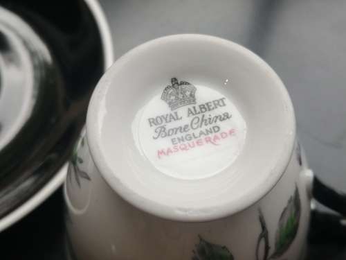 Royal Albert masquerade coffee cup and saucer