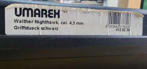 Umarex Walther Night Hawk 4.5mm 412.02.30 - RDS 1 point sight and bridge mount