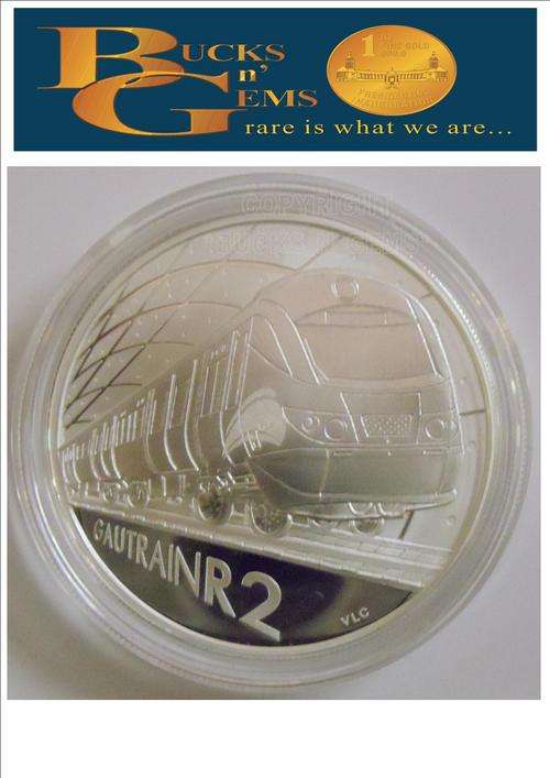 2 available -- CROWN ** GAUTRAIN** 2012 S2R SILVER CROWN " GAUTRAIN" FIRST ON BOB- MINTAGE 1000