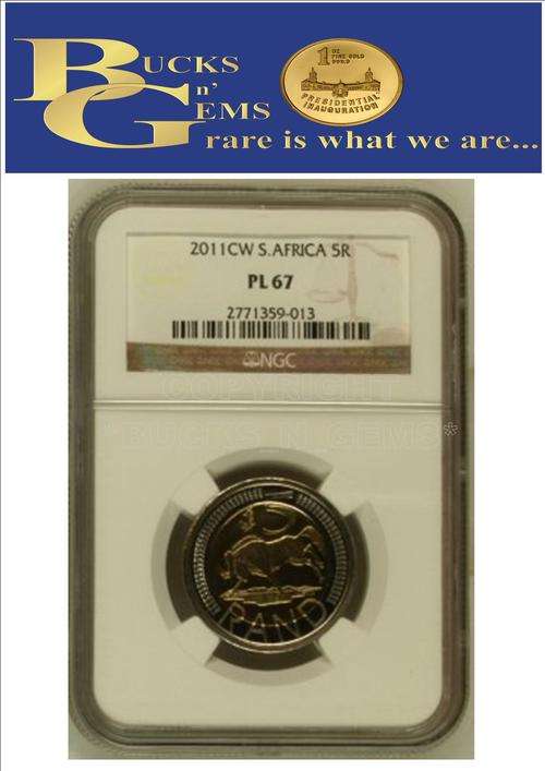 FINEST KNOWN **OOM PAUL PL67** 2011 OOM PAUL MINT MARK R5 **PL67 **-NGC HIGHEST GRADED HIGH VALUE