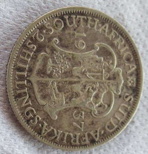 1937 UNION 2 SHILLING - GOOD CONDITION - XF+ - SILVER CONTENT 9.05 gr HERNS VALUE R1225 IN XF