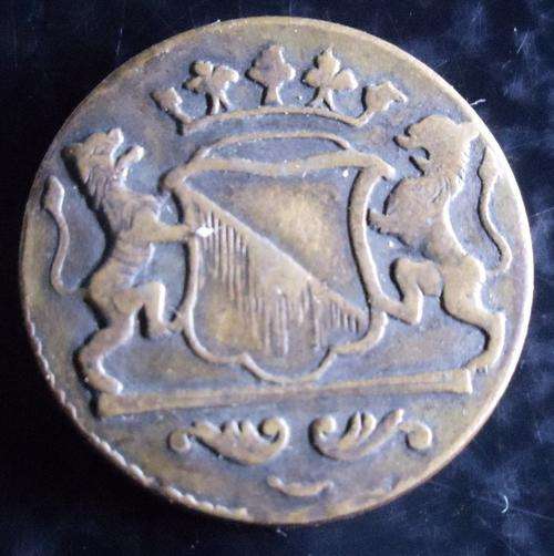 TOKENS - VAN RIEBEECK REPLICAS - DOUBLE LION SMALL - ROUND SHAPE