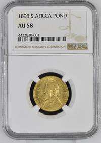 RARE - 1893 ZAR GOLD POND ** AU58 ** VALUE HERN R35 000 IN XF & R95000 IN UNC - THIS IS ALMOST UNC