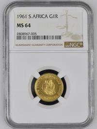 1961 RSA G1R - 1/10THoz GOLD 22kt **MS64** GRADED BY NGC - HERNS VALUE LOW