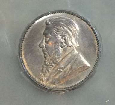 ** MS63 ** 1892 ZAR 1 SHILLING ** MS63 ** SANGS Graded Rarety - book value R30 000 in UNC