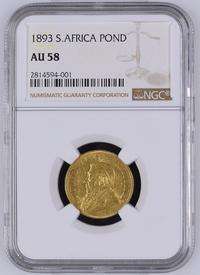 RARE - 1893 ZAR GOLD POND ** AU58 ** VALUE HERN R35 000 IN XF & R95000 IN UNC - THIS IS ALMOST UNC