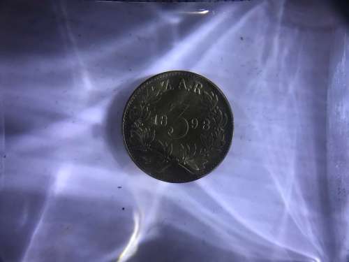 1898 ZAR 3 PENCE REPLICA - SAMMY MARKS TICKEY REPLICA - IN ZINC