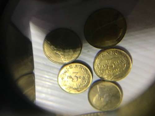 1898 ZAR 3 PENCE REPLICA - SAMMY MARKS TICKEY REPLICA - IN ZINC