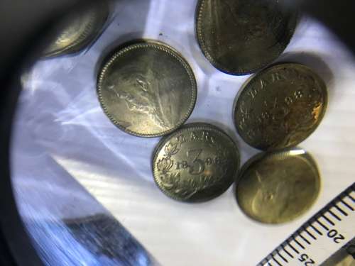 1898 ZAR 3 PENCE REPLICA - SAMMY MARKS TICKEY REPLICA - IN ZINC