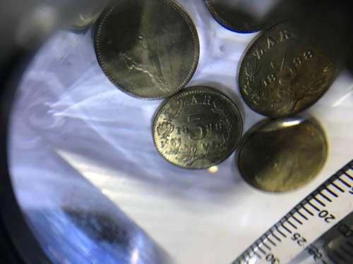 1898 ZAR 3 PENCE REPLICA - SAMMY MARKS TICKEY REPLICA - IN ZINC