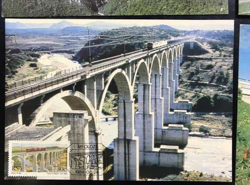 1984 POSTCARD SET OF 4 - BRIDGES OF SA - LIKE NEW - BID PER CARD x4 - UN-USED