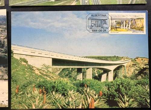 1984 POSTCARD SET OF 4 - BRIDGES OF SA - LIKE NEW - BID PER CARD x4 - UN-USED