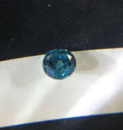 0.280cts ROUND BRILLIANT - BLUE DIAMOND * Si2 **STUNNING MEDIUM TO DARK BLUE** CAN BE CERTIFIED