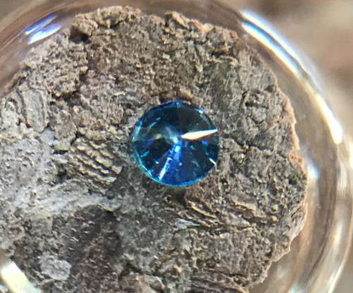 0.280cts ROUND BRILLIANT - BLUE DIAMOND * Si2 **STUNNING MEDIUM TO DARK BLUE** CAN BE CERTIFIED