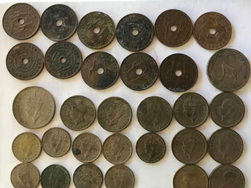 BULK 372gr SOUTHERN RHODESIA & RHOD NYASALAND COINS MIXED METALS & DATES *UNC/AU/USED* 1 BID for all