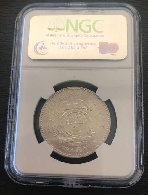 1897 ZAR 2.5 SHILLING ** MS63 ** - NGC GRADED HERNS - UNC R 6,000 for a low grade - this is