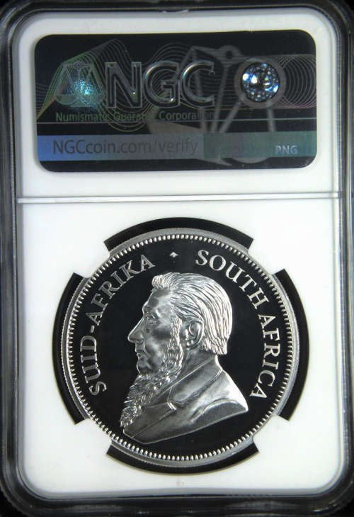 2017 SA KRUGERRAND SILVER 1oz FINE PURE 999 SILVER 50th ANNIVERSARY MINT MARK- PF69 NGC