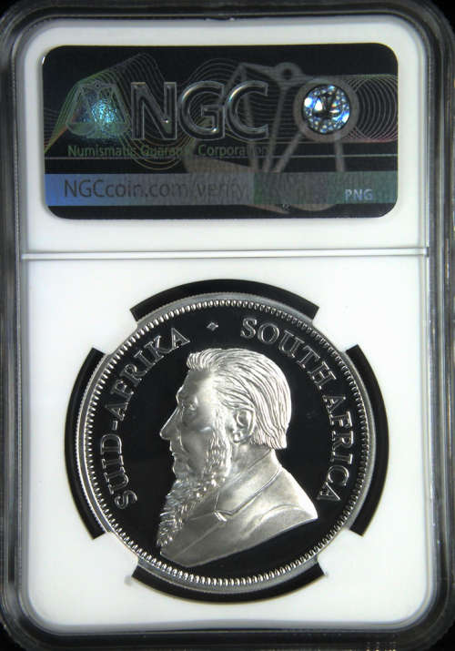 FINEST KNOWN - 2018 SA KRUGERRAND SILVER 1oz FINE PURE 999 SILVER - PF70 ULTRA CAMEO - NGC